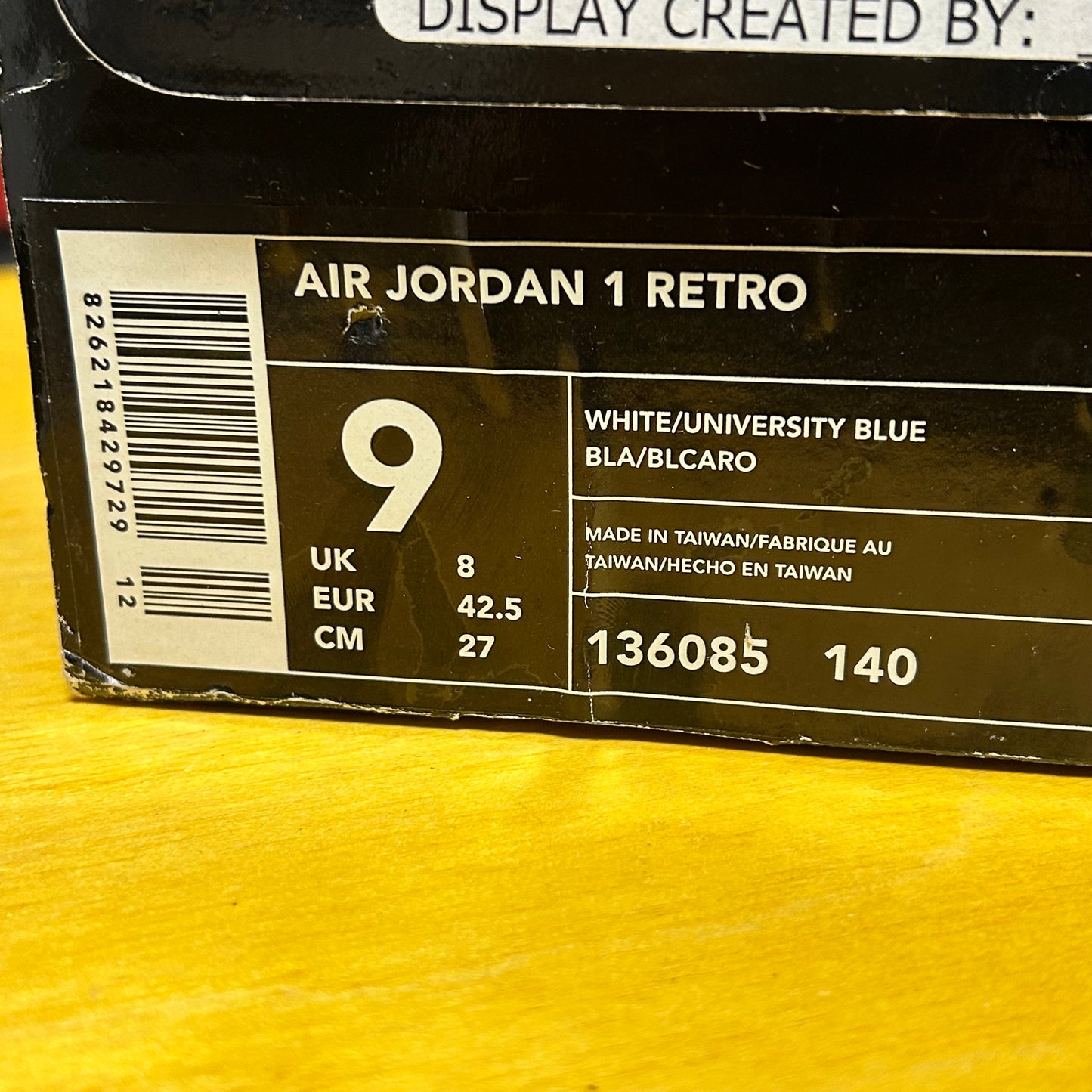 Deadstock Promotional 2003 AJ1 UNC Patent
