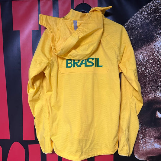 Team Issued Olympic Brasil Hooded Jacket Soccer