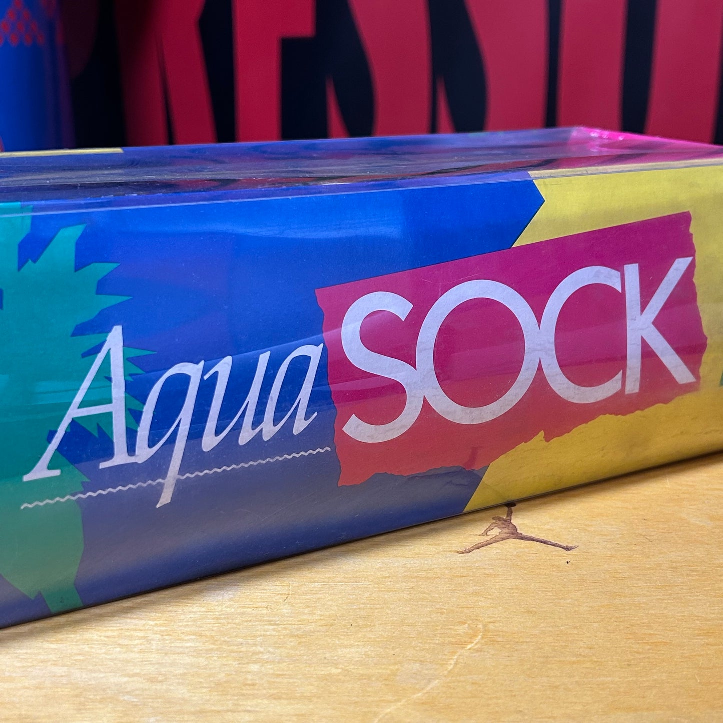 Deadstock Original Brand New 1990 Aqua Sock (Neon) Large