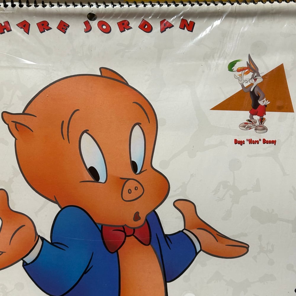 Rare Brand New Sealed Original "Hare Jordan" 1993 Sixteen Month Calendar