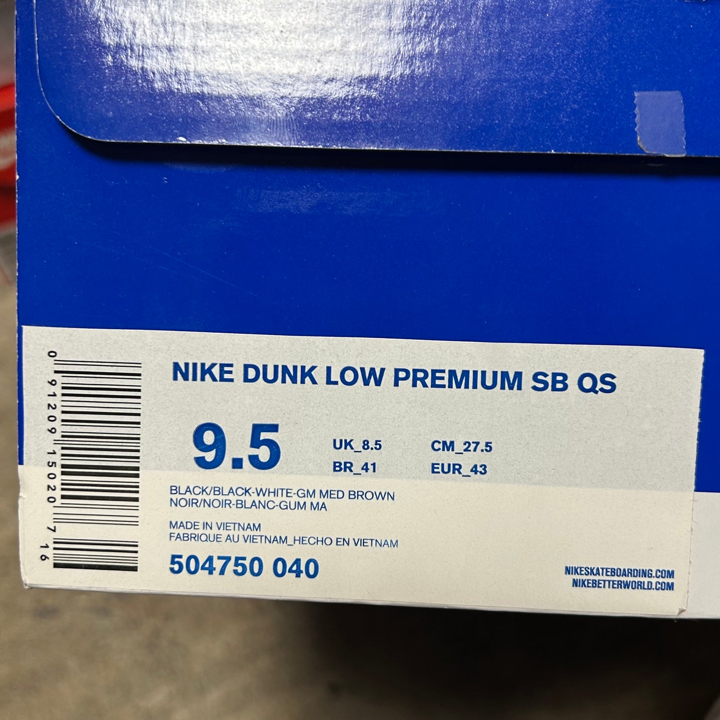 2012 Dunk Low Premium SB QS “Nontourage”
