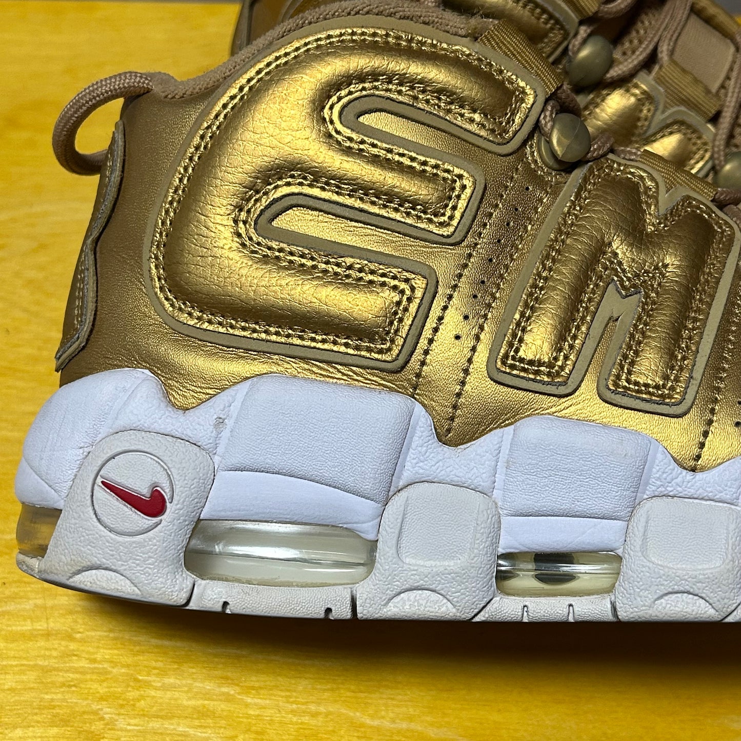 2017 Supreme Collaboration Uptempo Gold