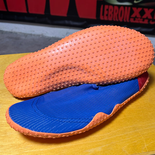Deadstock Brand New Original 1990 Aqua Sock (Blue/Orange) XL
