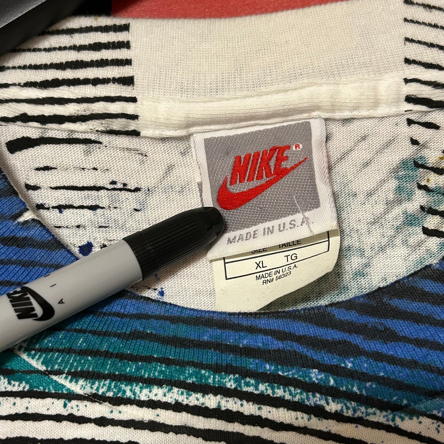 Nuts Brand New Original Early 90s AOP Soccer Sample Promo Tee