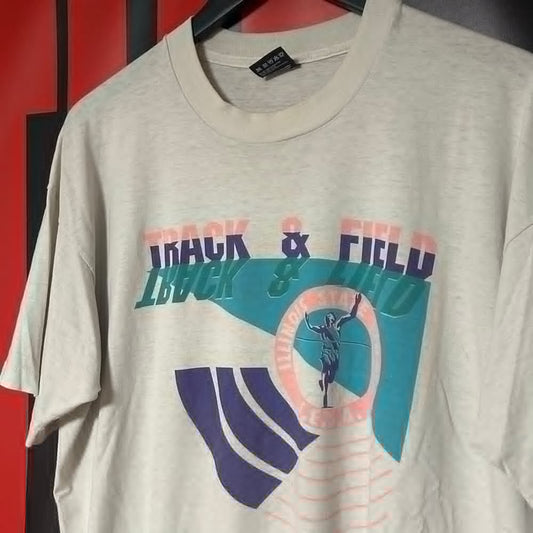 Original Early 90s Illinois State Track And Field Finals Tee