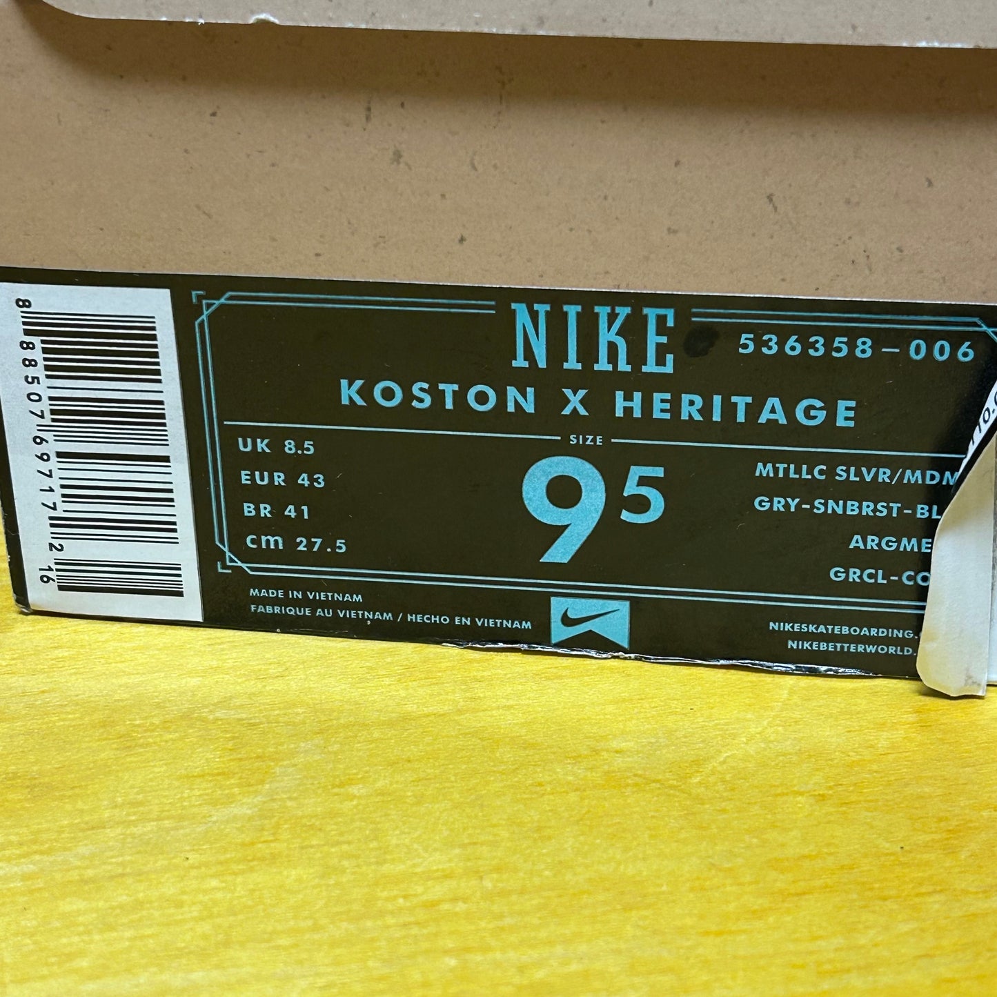 Rare DS Brand New 2011 SB Koston 1 Heritage AM90
