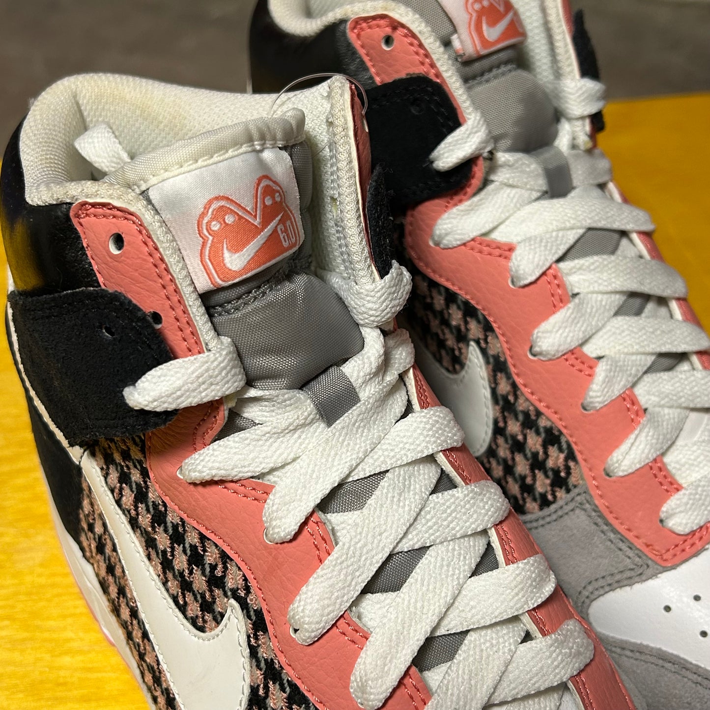 Rare Deadstock 2008 6.0 Houndstooth Brand New Dunk Hi