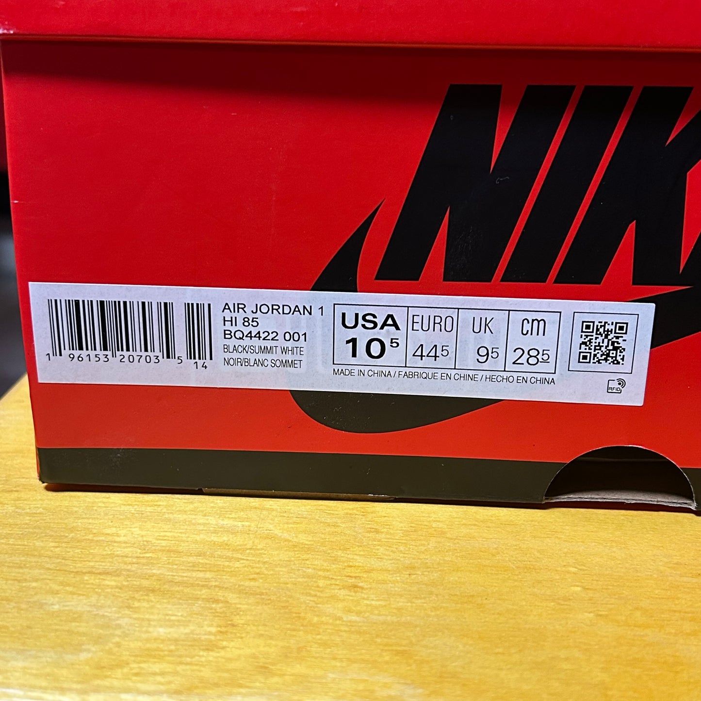 2023 Jordan 1 Hi OG "Black/White"