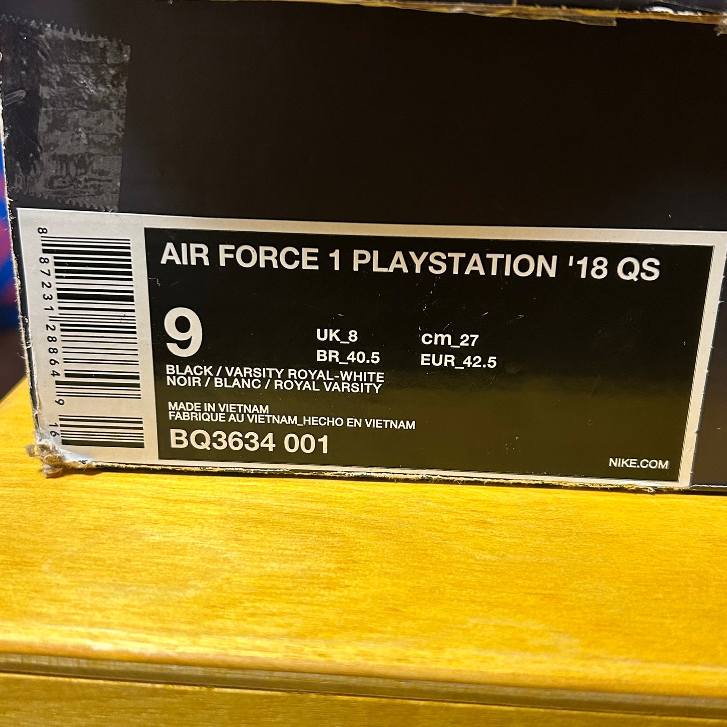 2018 AF1 PlayStation