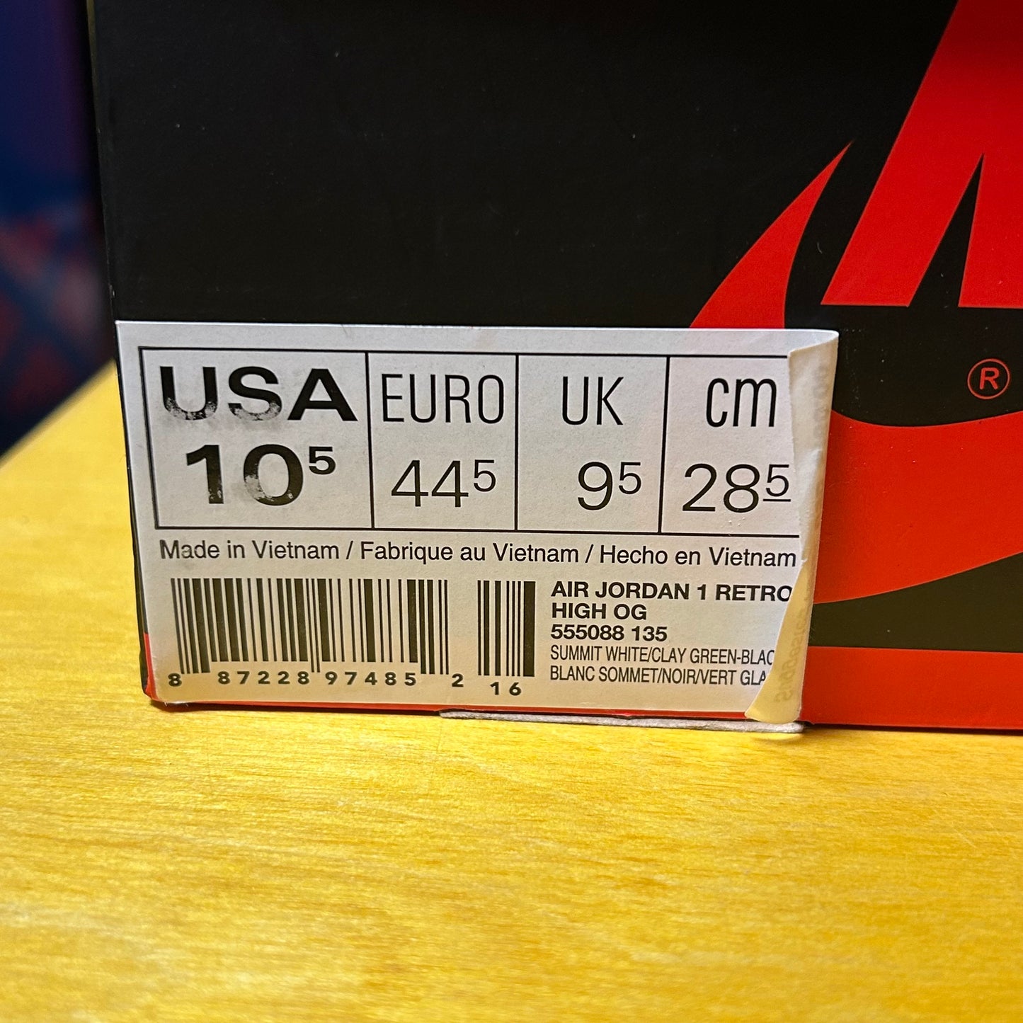 2018 Jordan 1 “Clay Green”