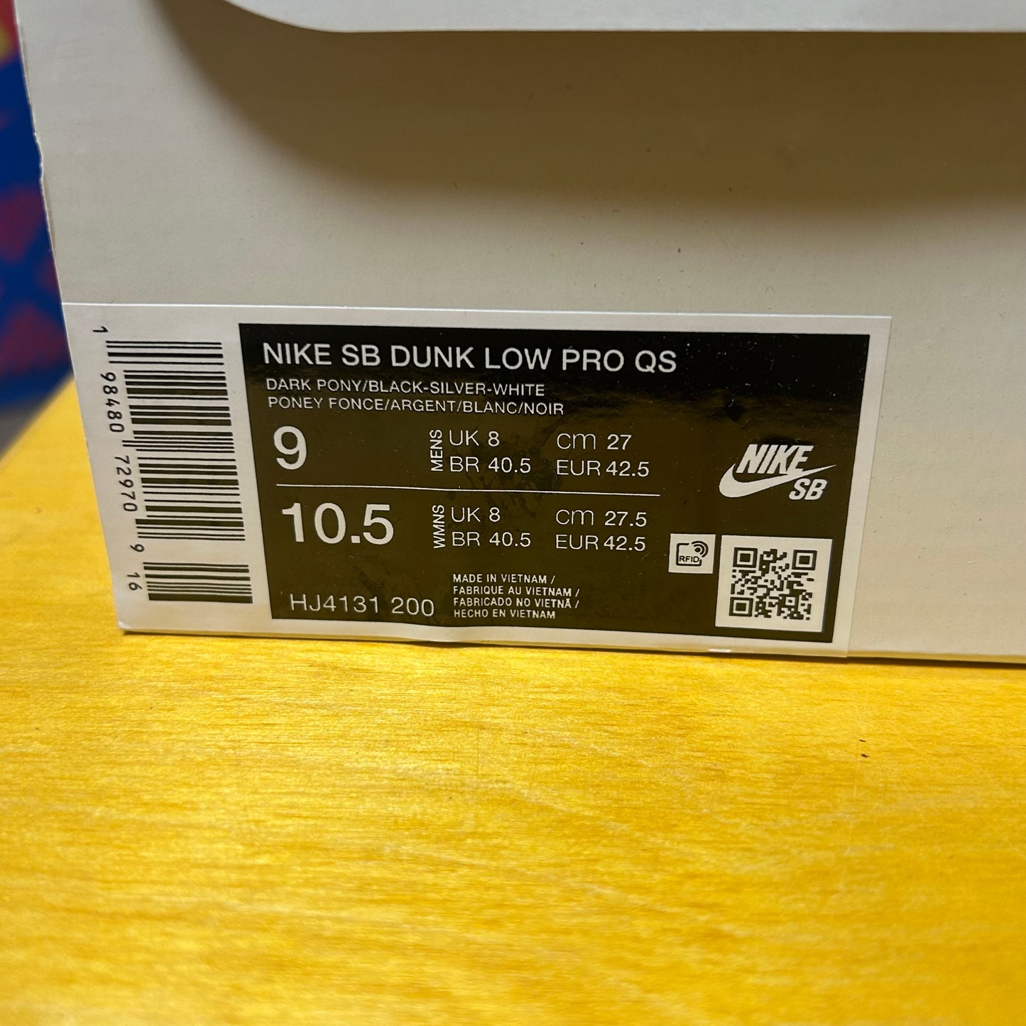 Deadstock Brand New Limo Skateboards SB Dunk Low