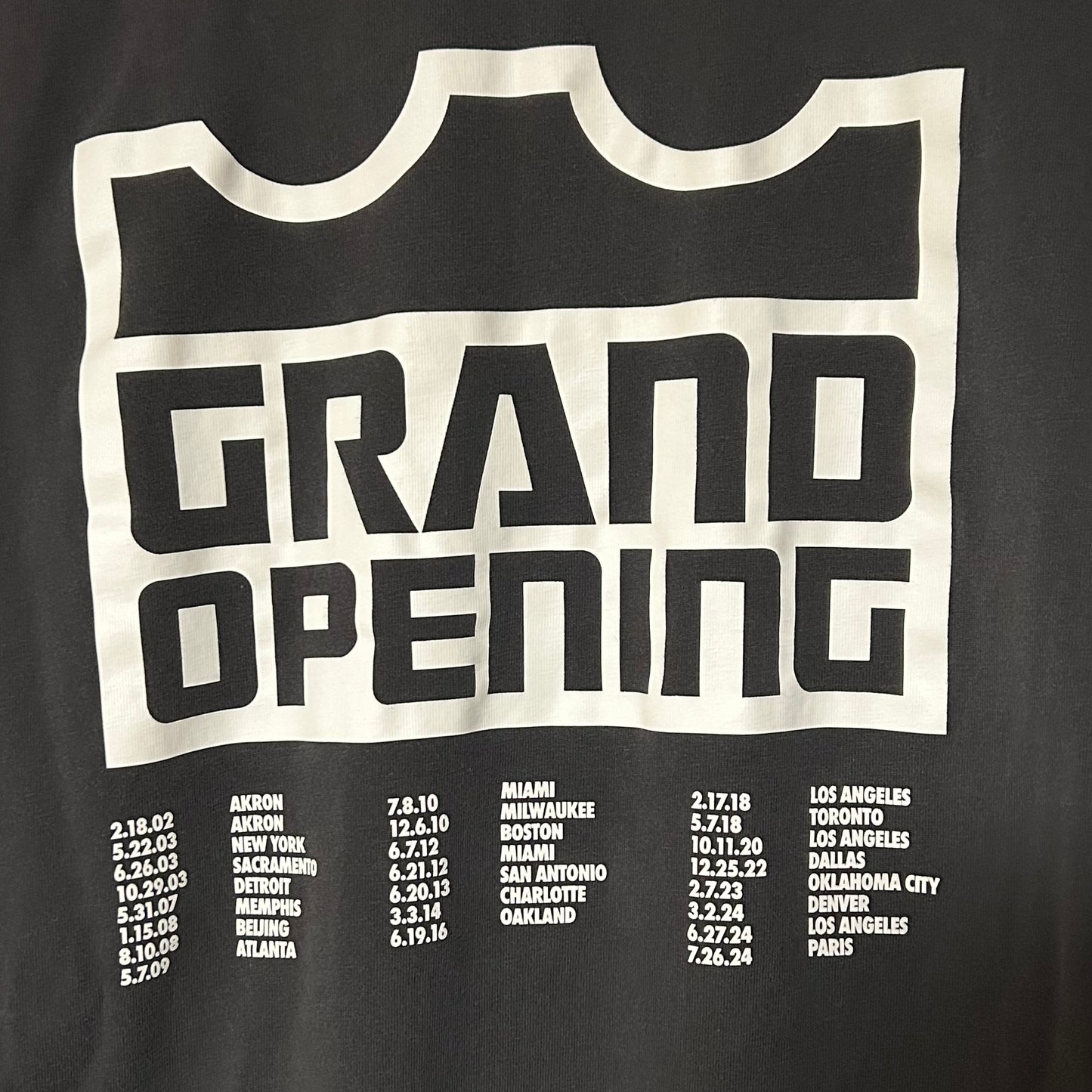Sample LeBron AZG Grand Opening Tour Retro Tee