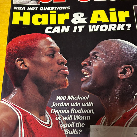 Original December 1995 Inside Sport Hair & Air Rodman/MJ Magazine Issue
