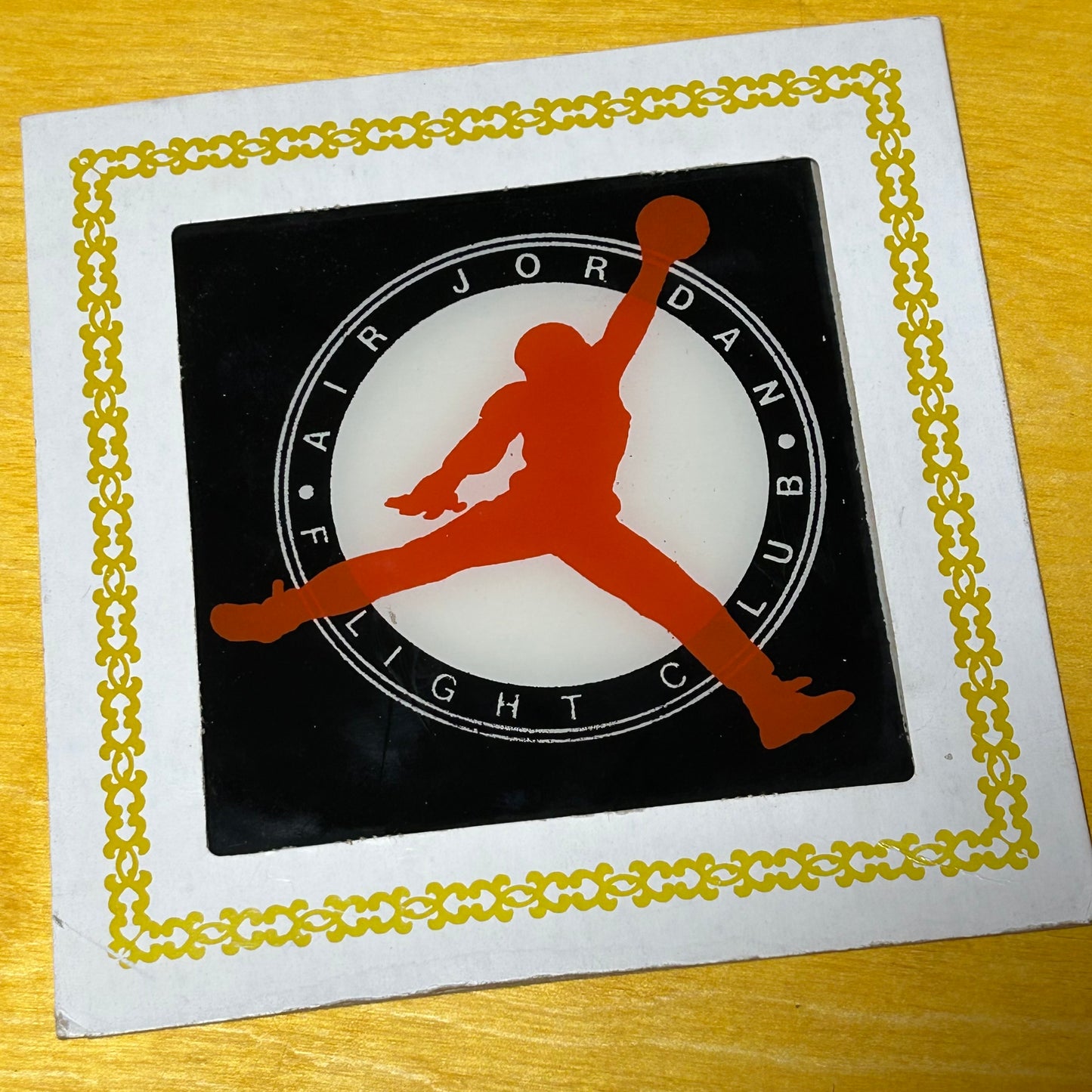 Rare Original Early 90s Promotional Air Jordan “Flight Club” Framed Glass Display