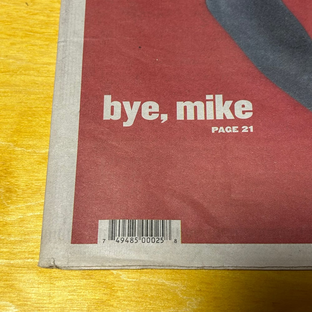 Original 2003 MJ Retirement Newspaper