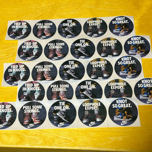 Rare Original 1980s Button Sticker Sets