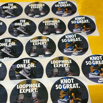 Rare Original 1980s Button Sticker Sets