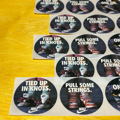 Rare Original 1980s Button Sticker Sets