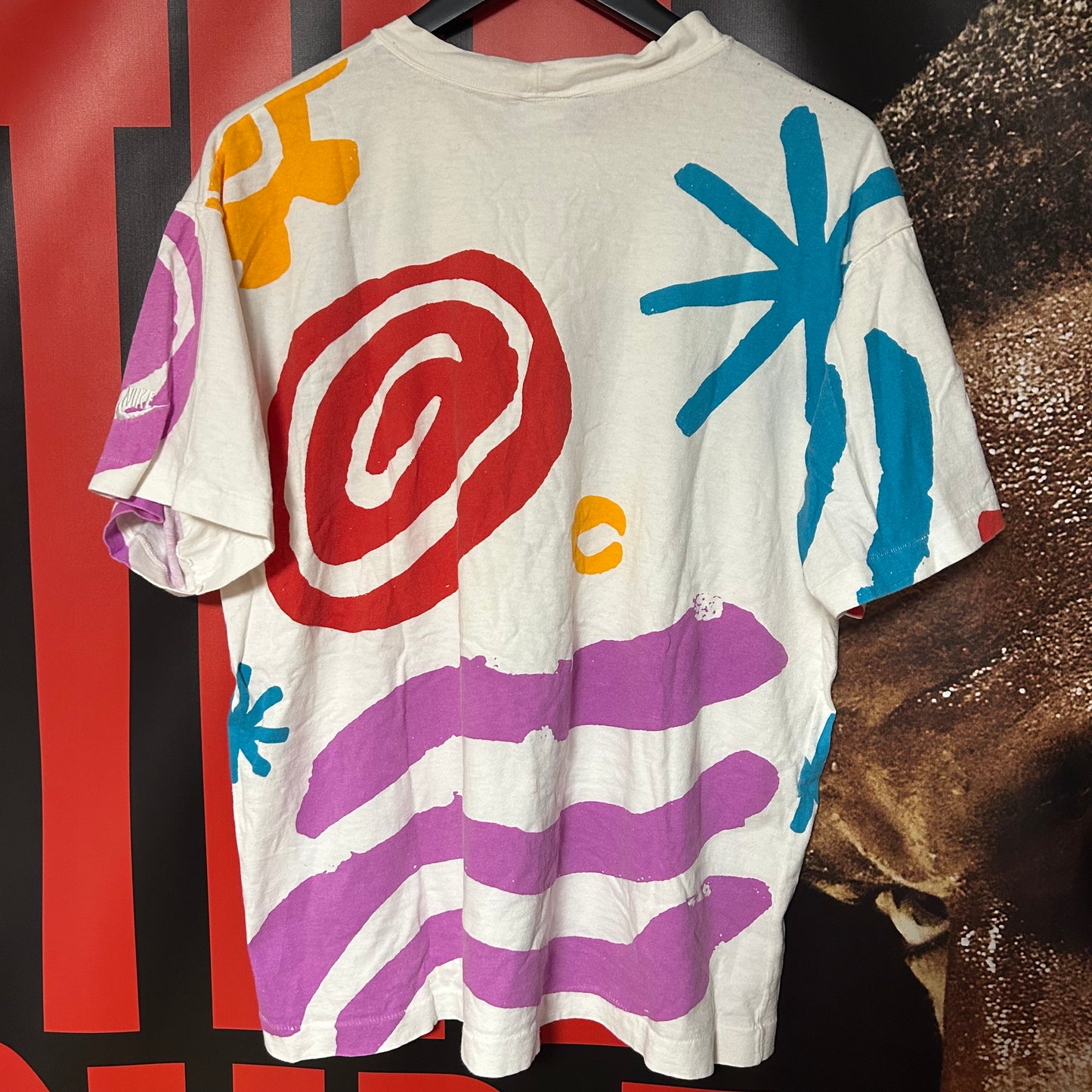 Rare Original Early 90s Elite Abstract Art All Over Print Tee