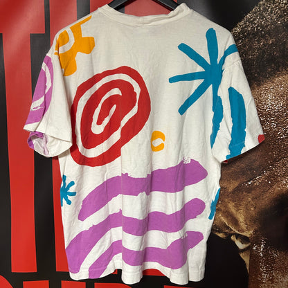 Rare Original Early 90s Elite Abstract Art All Over Print Tee