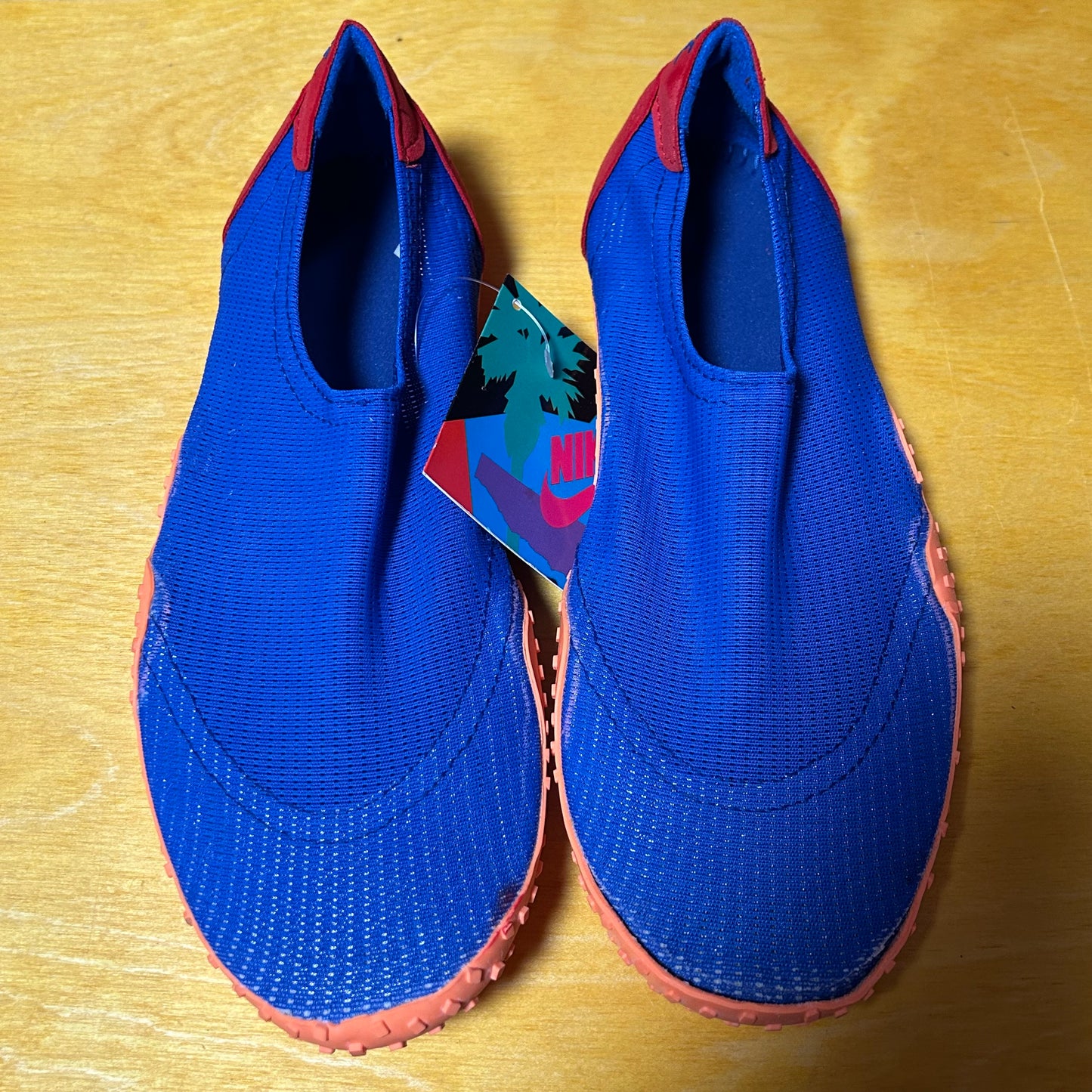 Deadstock Brand New Original 1990 Aqua Sock (Blue/Orange) Medium
