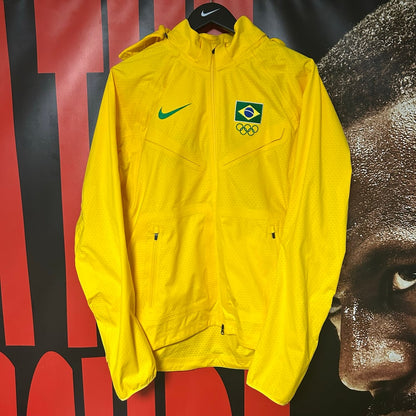 Team Issued Olympic Brasil Hooded Jacket Soccer