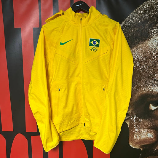 Team Issued Olympic Brasil Hooded Jacket Soccer