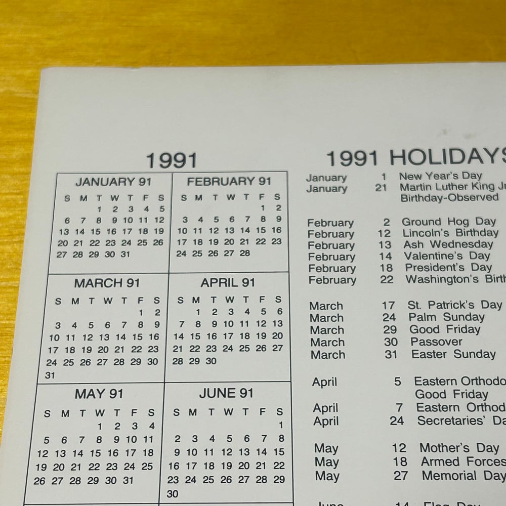 Original 1991 Michael Jordan! Calendar