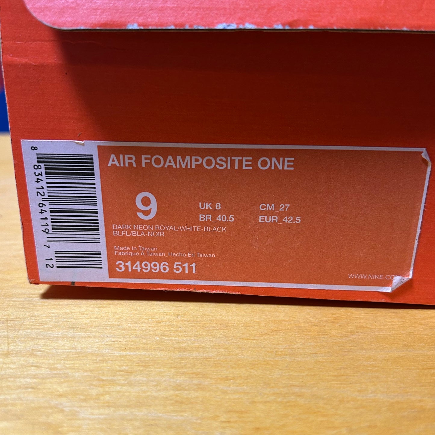 DS Brand New 2011 Air Foamposite “Royal”
