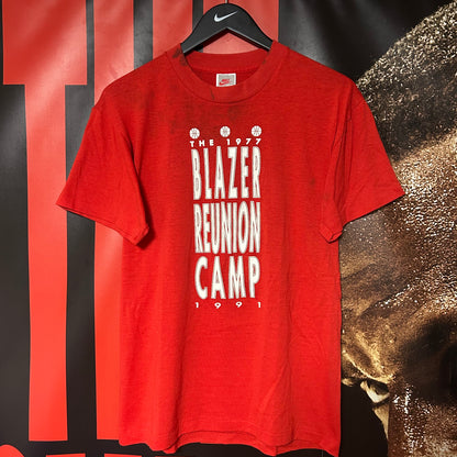 Rare Original Early 90s Promotional Trail Blazers Championship Reunion Camp Tee