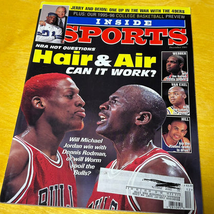 Original December 1995 Inside Sport Hair & Air Rodman/MJ Magazine Issue