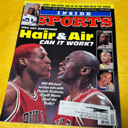 Original December 1995 Inside Sport Hair & Air Rodman/MJ Magazine Issue