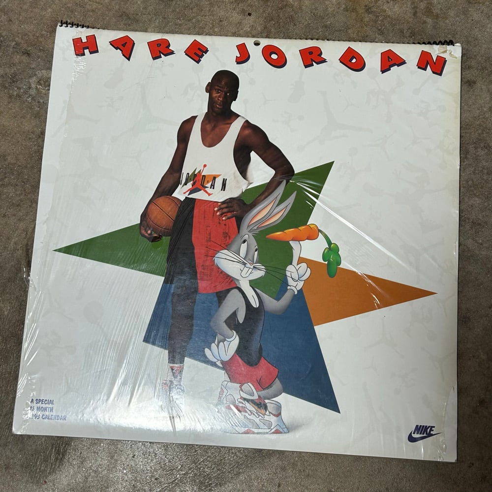 Rare Brand New Sealed Original "Hare Jordan" 1993 Sixteen Month Calendar