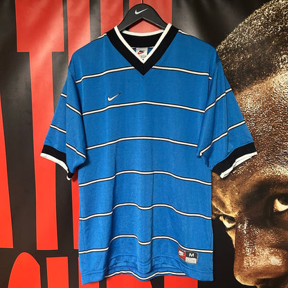 90s Soccer Jersey (Blue/White/Blk)