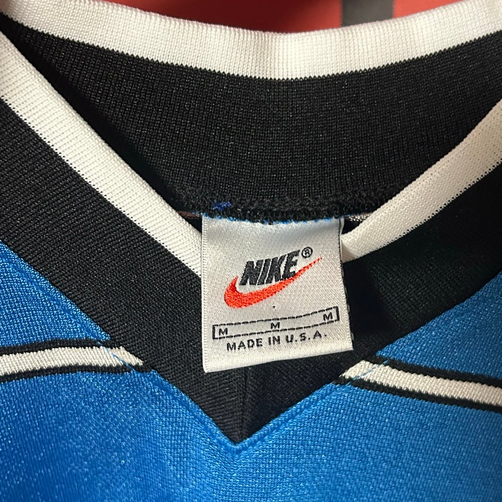 90s Soccer Jersey (Blue/White/Blk)