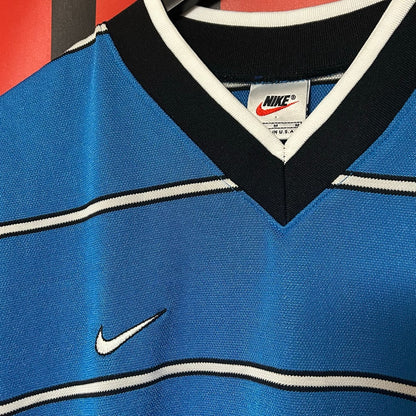 90s Soccer Jersey (Blue/White/Blk)