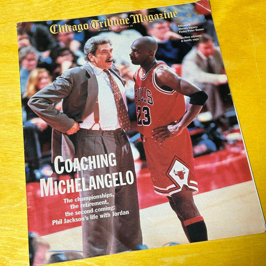 Original 1995 Chicago Tribune Phil Jackson MJ Issue Magazine