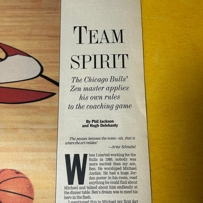 Original 1995 Chicago Tribune Phil Jackson MJ Issue Magazine