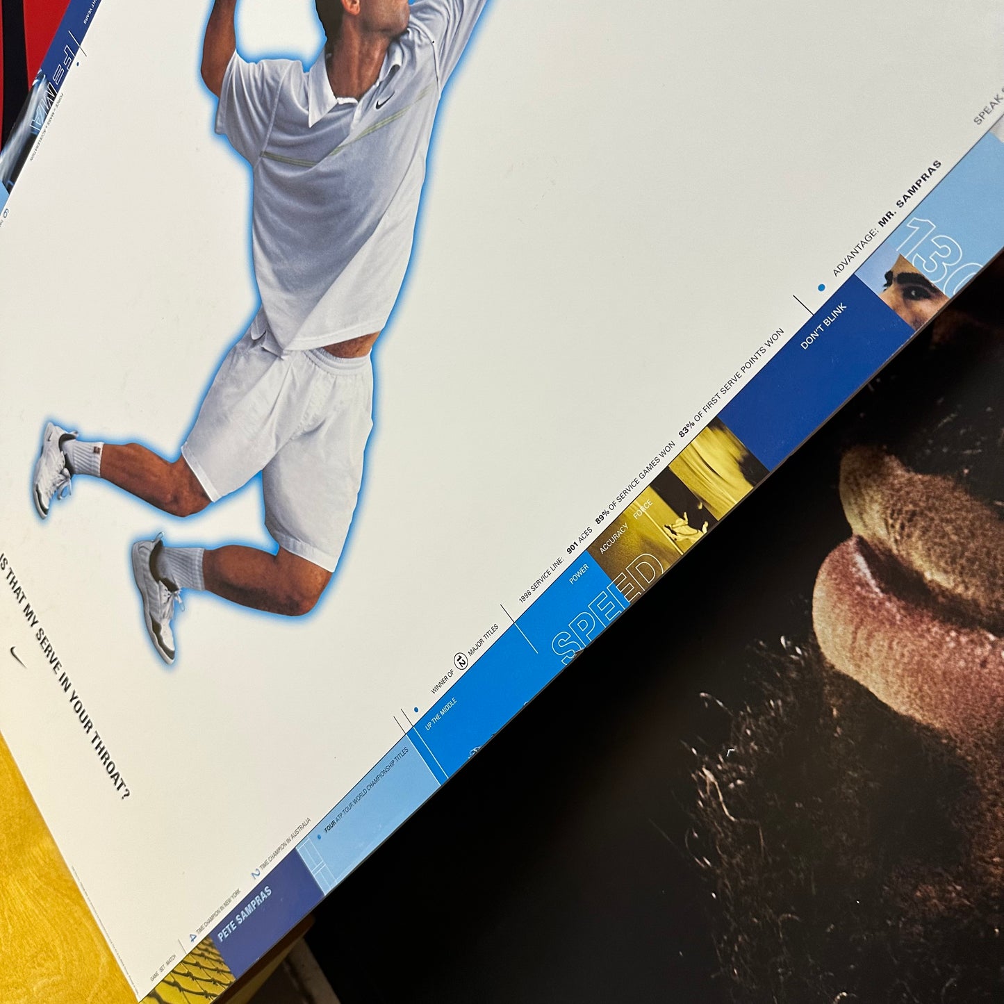 Rare Original 90s Pete Sampras Display