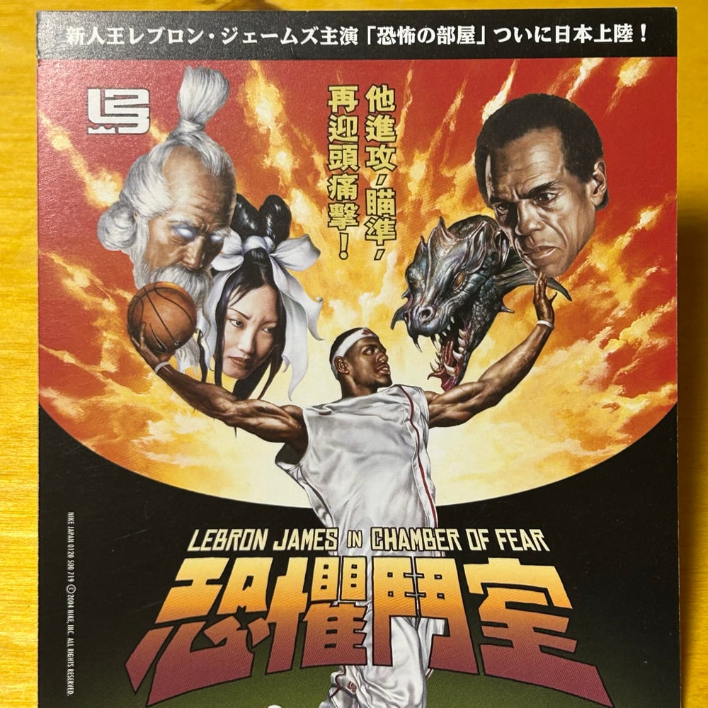 Rare Brand New 2004 Promotional LeBron Chamber of Fear Japan Postcard