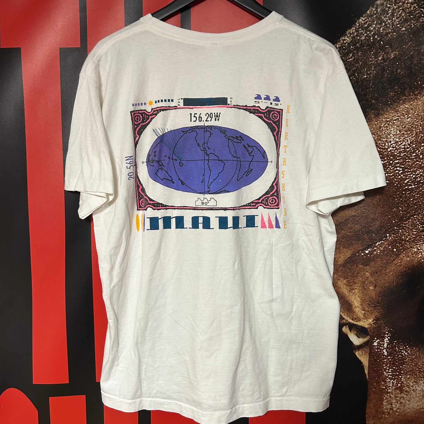 Grail Original Early 90s Aqua Gear Maui Tee