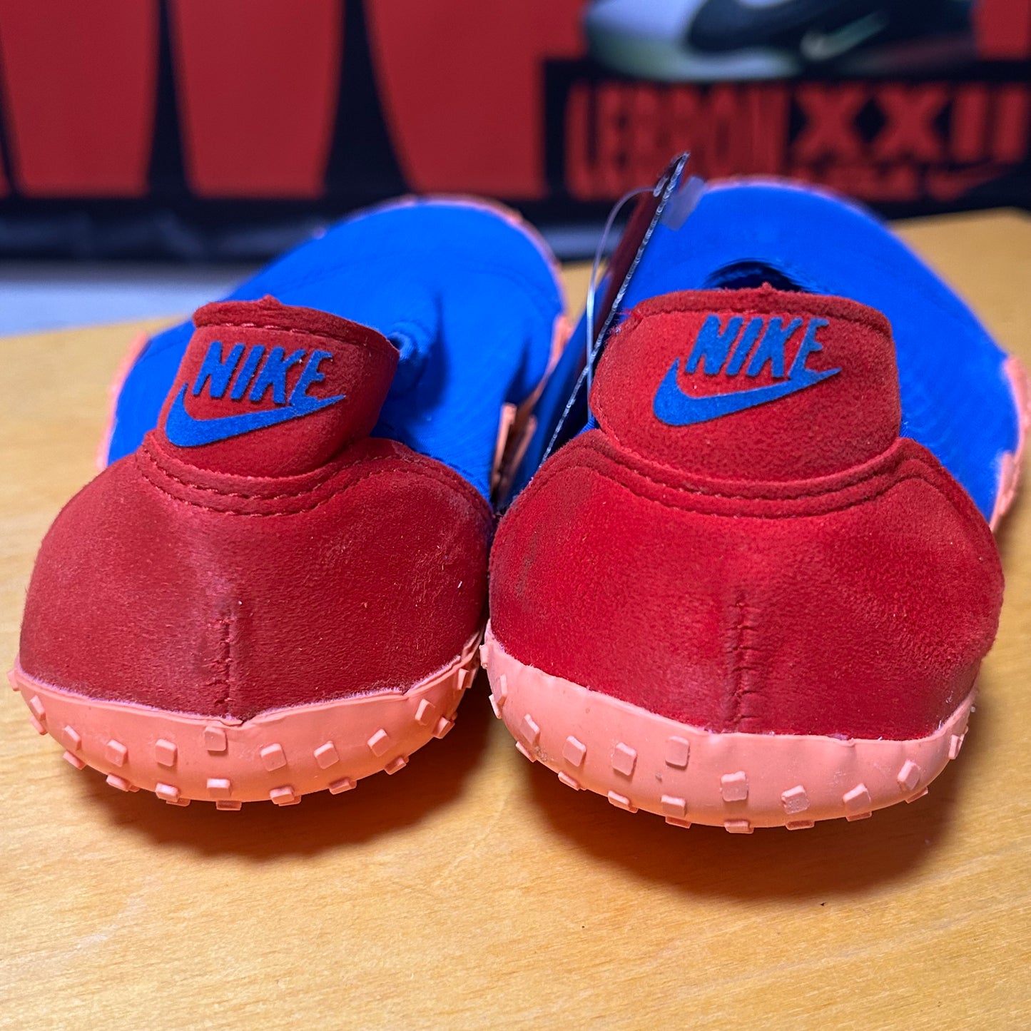 Deadstock Brand New Original 1990 Aqua Sock (Blue/Orange) Large