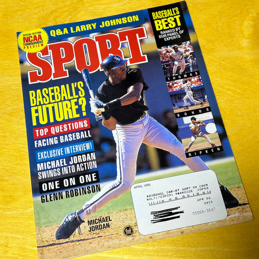 Original April 1996 Sport Michael Jordan Baseball Issue Magazine