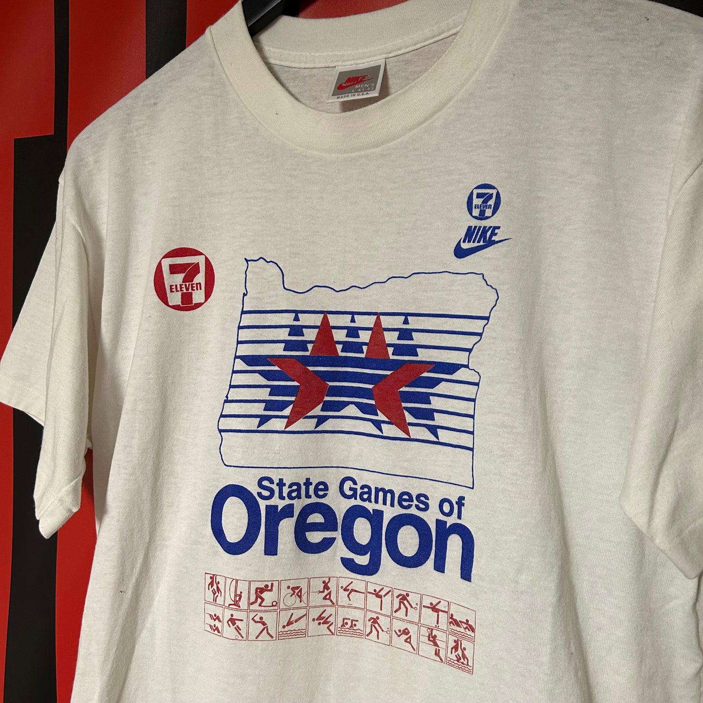 Original Early 90s 7/11 State Games Promo Tee