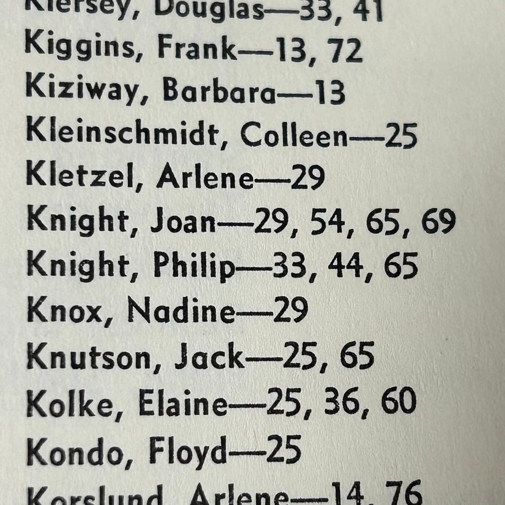 Original 1952 Phil Knight Freshman Cleveland High School Yearbook