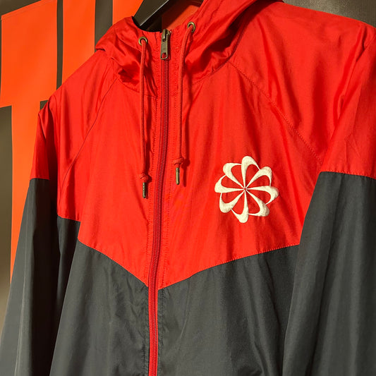 Brand New Mid 2000s Sample “Sunburst/Pinwheel” Reversible Safari Windbreaker Jacket