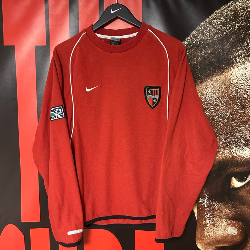 Awesome Original Early 2000s Metrostars MLS Therma-F.I.T. Crewneck