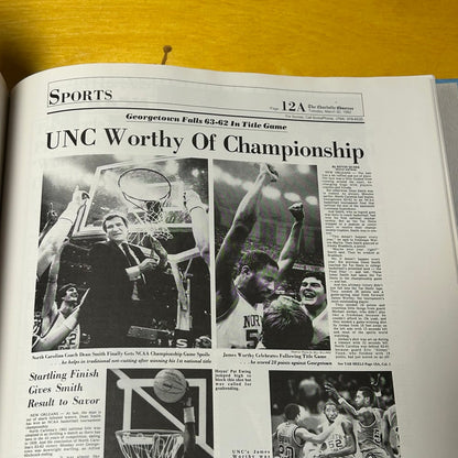 Rare Original 1982 UNC Championship Book