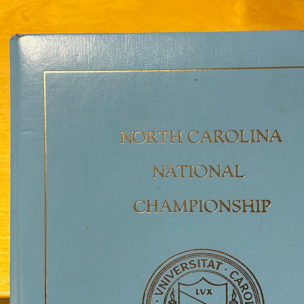 Rare Original 1982 UNC Championship Book