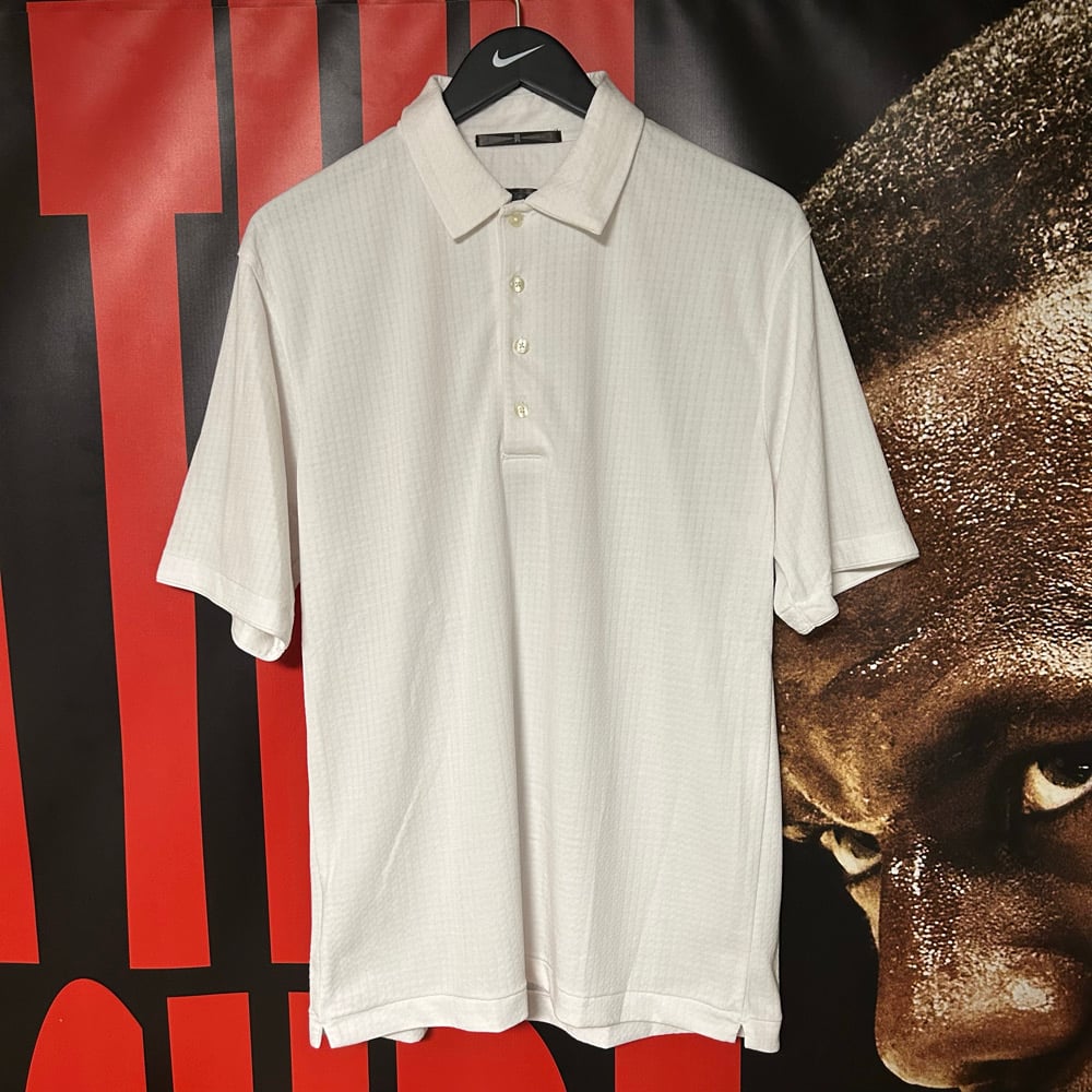 Early 2000s Tiger Woods Polo Shirt (White)